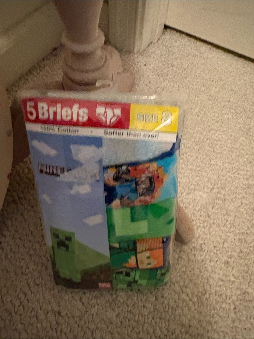 Minecraft Boys Briefs 5-Pack - Green Multicolor nwt size 8 $20